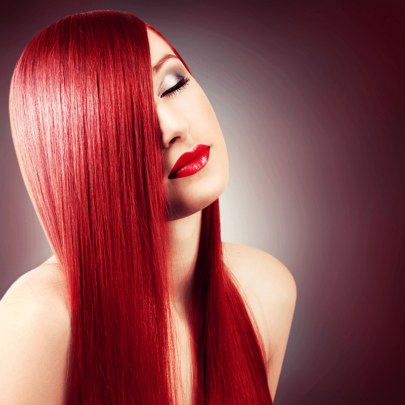 Cheveux rouges